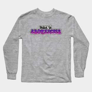 Made in Shoreditch I Garffiti I Neon Colors I Purple Long Sleeve T-Shirt